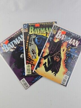 DC Comics Batman Knightquest The Crusade 3 Comic Books #506 #507 #508 (1994)
